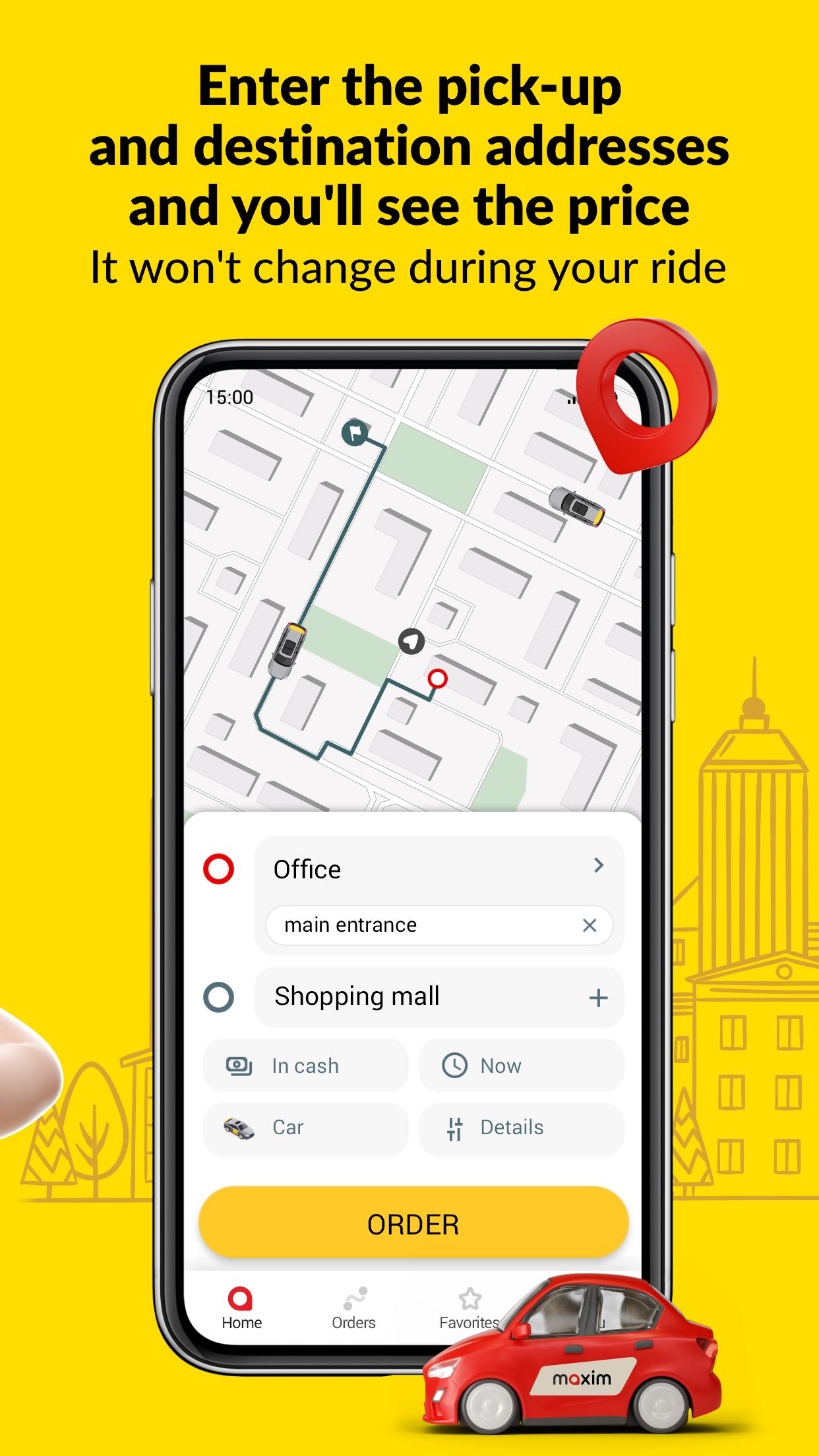 maxim — order a taxi & food