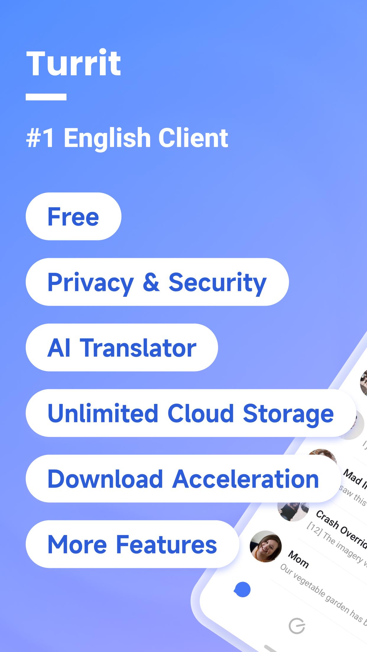 Turrit-Messenger for Telegram 海報