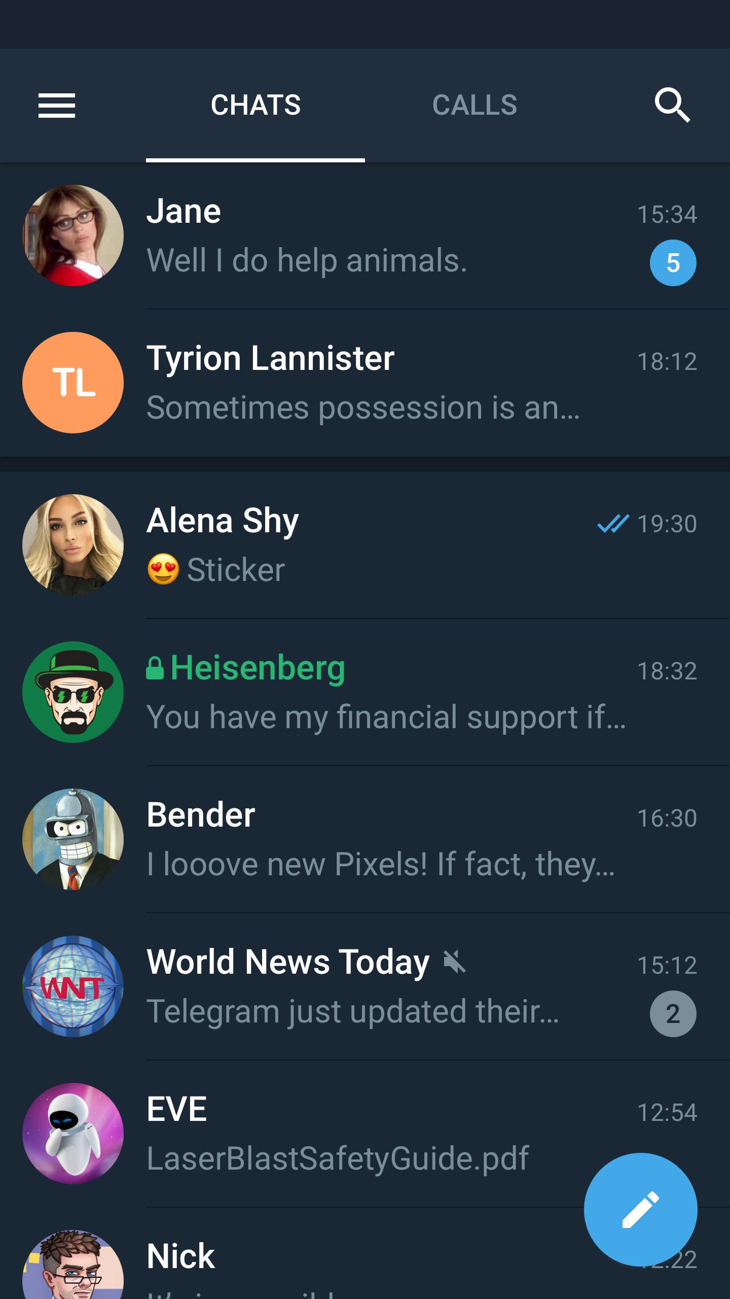 Telegram X 截圖 1