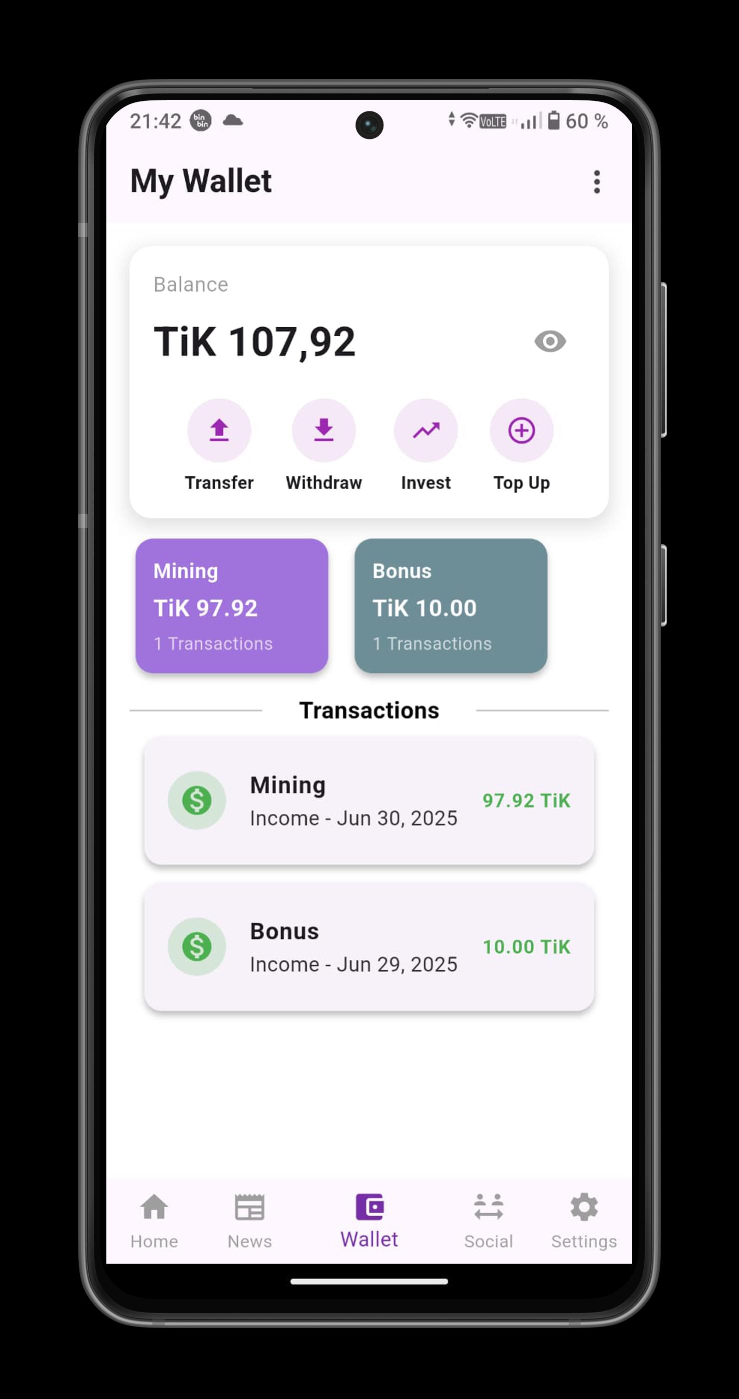 TikCoin Network 截圖 5