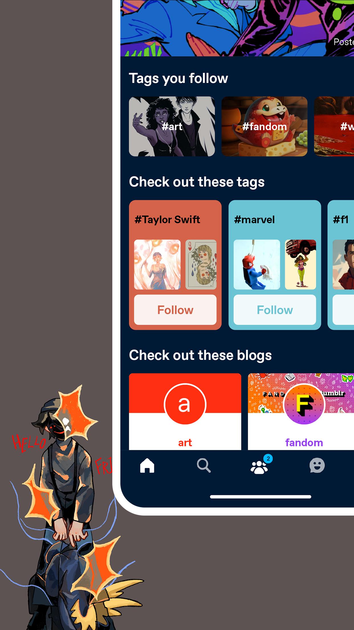 Tumblr——愛好、藝術、混沌 截圖 3