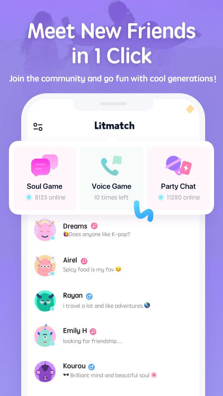 Litmatch—Make new friends 海報