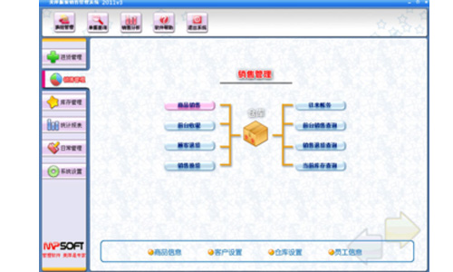 美萍服裝銷售管理系統截圖1