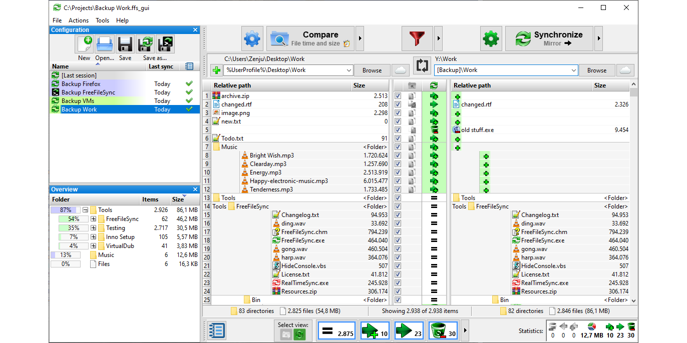 FreeFileSync截圖3
