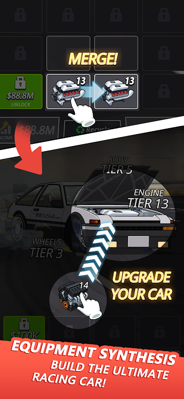 Idle Drift:JDM Race 截圖 1