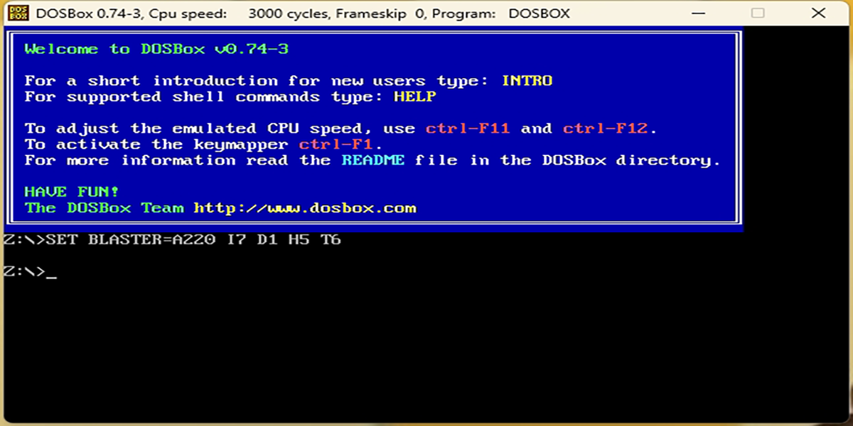 DOSBox截圖1